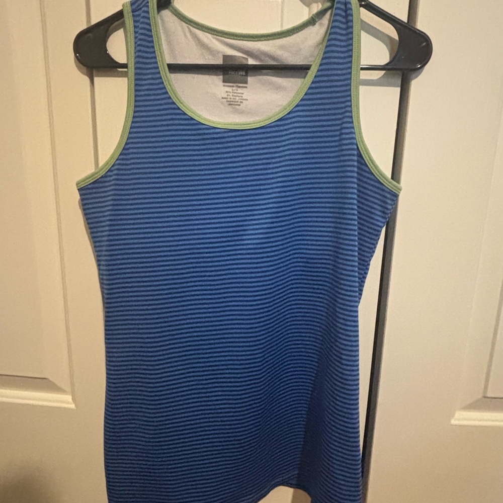 North Face - Blue Striped Tank Top- Large